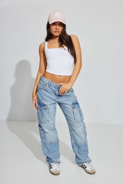 Low Rise Flare Jean - Ira Blue