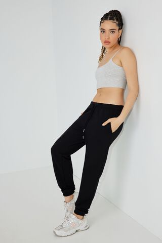 Women's Slim Fit Fleece Joggers Sweatpants Side Pocket 