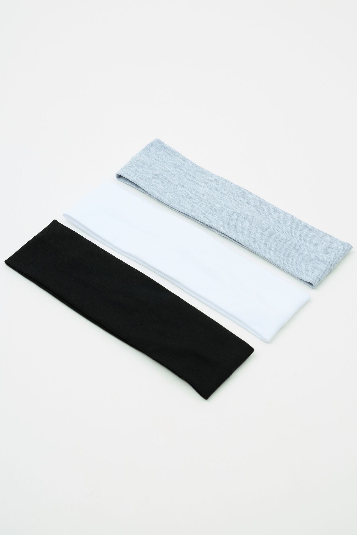 Set of 3 Stretchy Headbands White