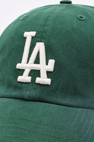 47 Brand Clean Up Cap - La - Garage - Women Hats - Varsity Green & White - O/S