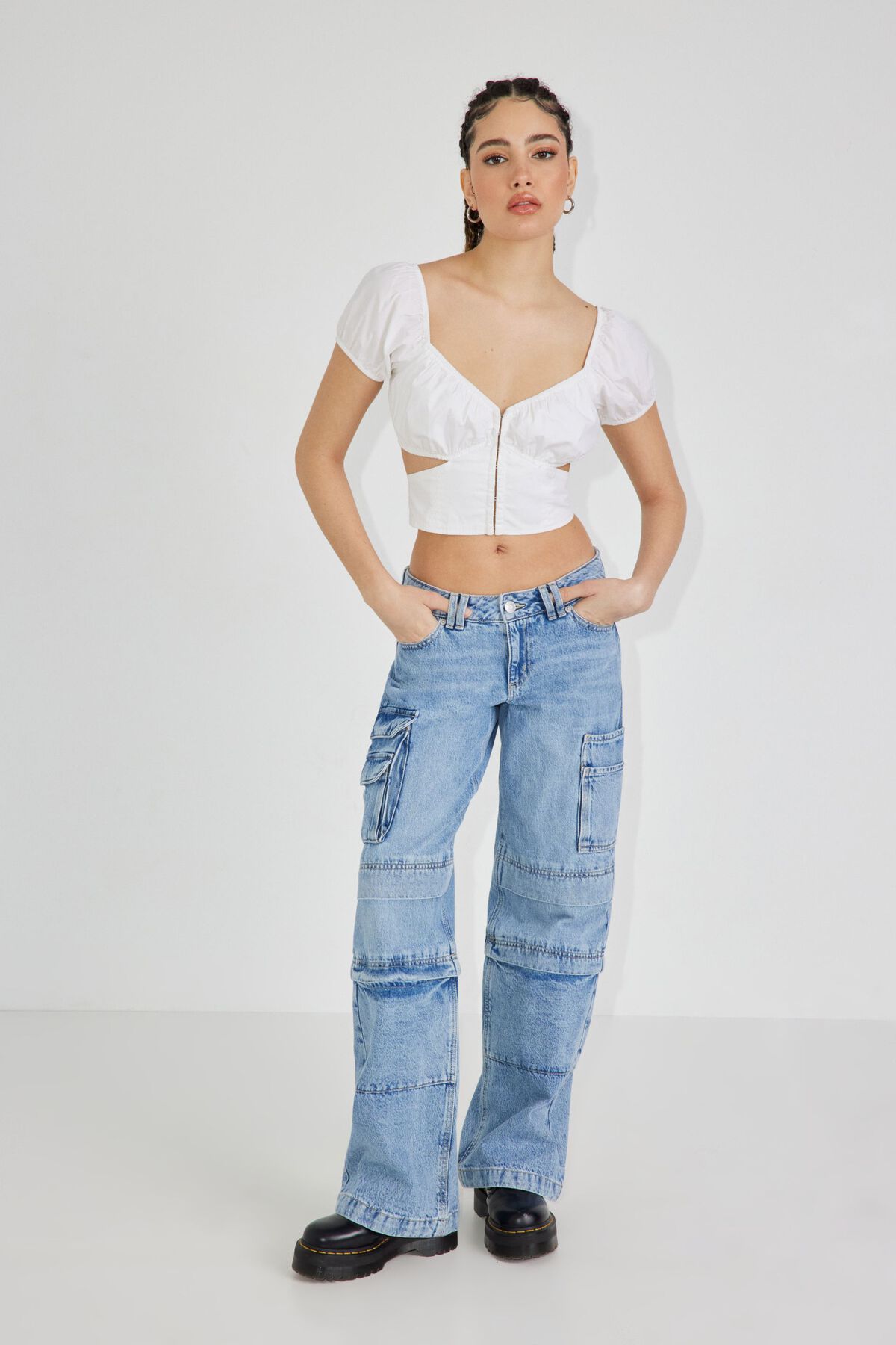 Cut Out Milkmaid Top | Garage