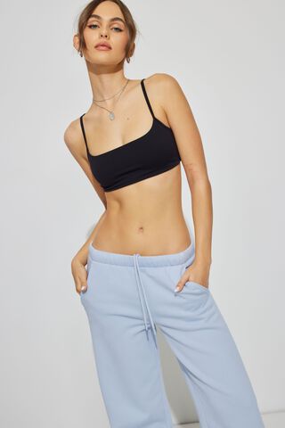 Blissful Beginnings White Square Neck Crop Top
