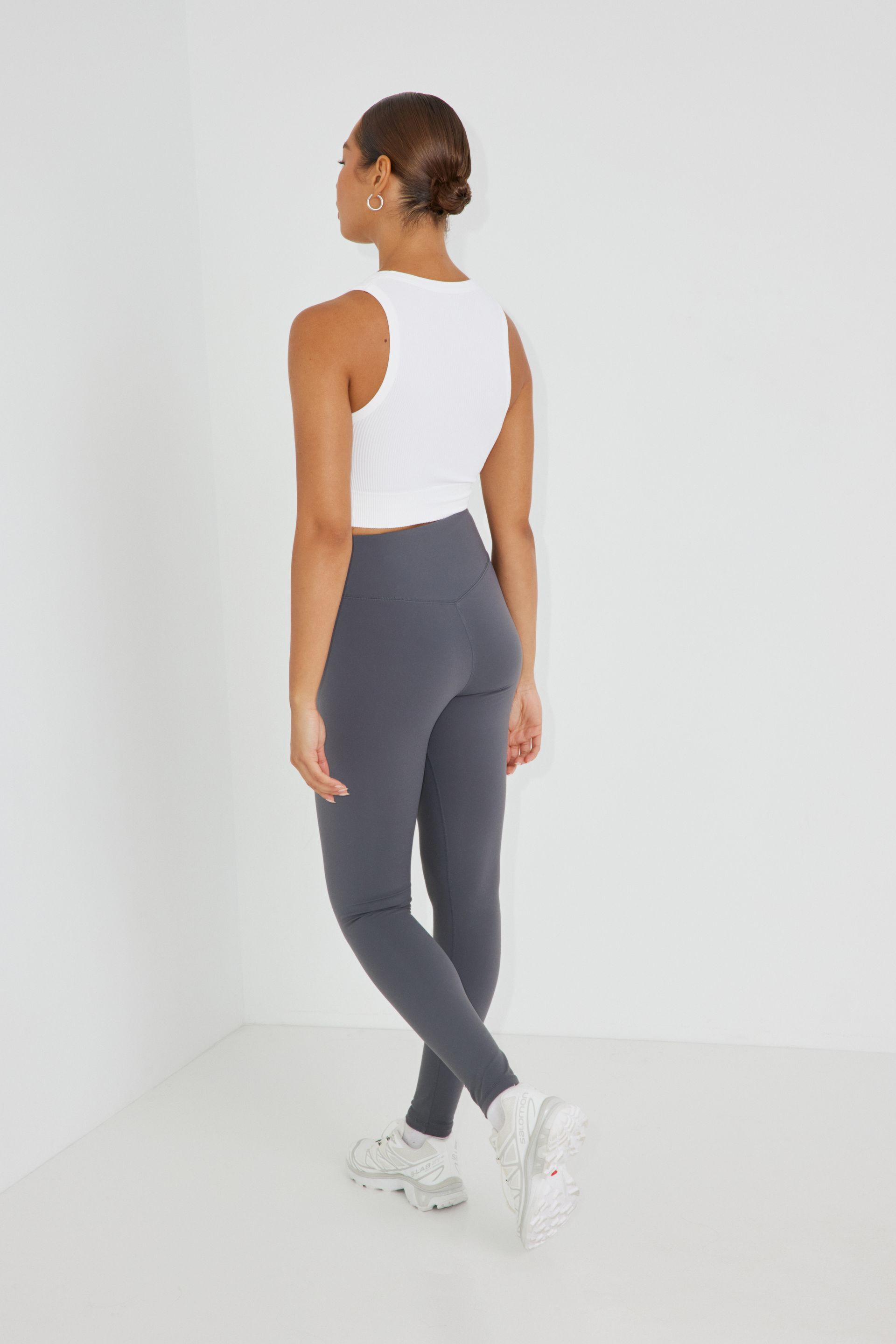Ready To Relax High Waist Legging in Grey • Impressions Online Boutique