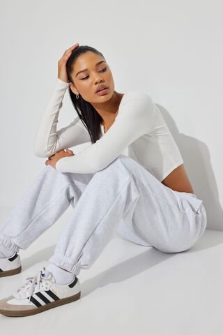 White Track pants and sweatpants for Women