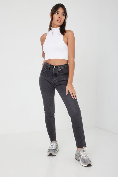 Levi's Wedgie Straight Jeans - Cropped Jeans - Medium Wash Jeans