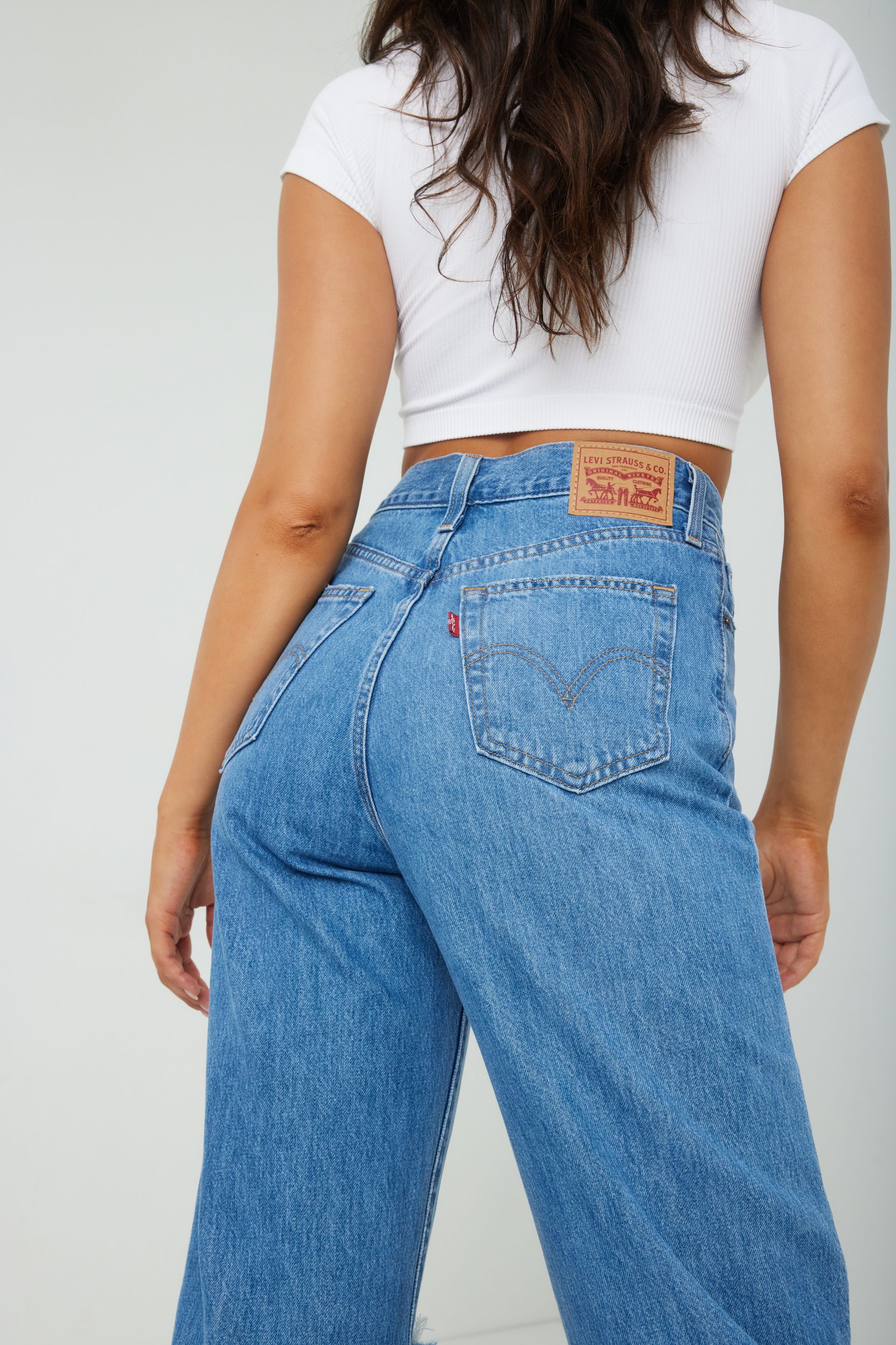 Garage LEVI'S High Waisted Straight Ripped Jean