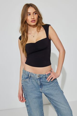 OZICERD Going out Tops for Women Sexy Club Tops Y2k Corset Top Rave Outfits  Ribbed Long Sleeve Shirts Cute Tube Crop Top Black XS at  Women's  Clothing store