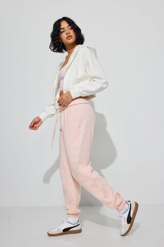 Womens Oversized Full Tracksuit, Fleece Matching Hoodie & Jogger Co-ord Set  Loungewear, In Bright Pink – Voi London