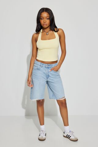 New Summer Women's Sexy Low Waist Thong Denim Ultra Mini Short Jeans F