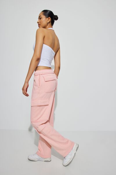 Buy Pink Queen Women's Active Sweatpants Jogger Pants Cotton Baggy