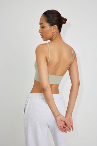 Out From Under Ribbed Seamless Scoop Back Bra Top